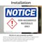 Signmission Non-Hazardous Materials Only OSHA Notice Sign, Vinyl Decal, 10in W x 7in L, 2PK OS-2PACK-NS-D-710-L-15071 - alternate 5